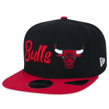 Boné New Era Chicago Bulls All Building Aba Reta Sbapback Preto/Vermelho