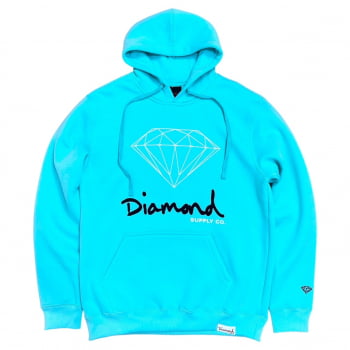 Blusa Moletom Diamond Brilliant Logo Blue