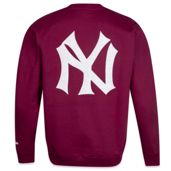 Blusa Moletom New Era NY Yankees Modern Classic Bordô
