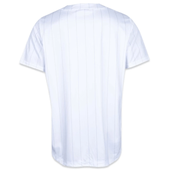 Camisa Jersey New Era Baseball Core Stripes Branca