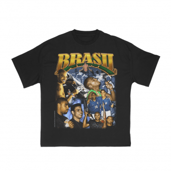 Camiseta Aged Brasil Preta