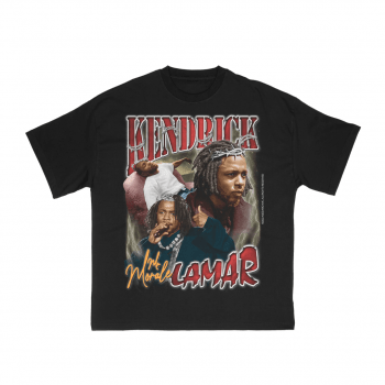 Camiseta Aged Kendrick Lamar Preta