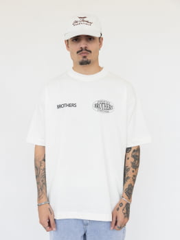 Camiseta Brothers Athletic Oversized Off White