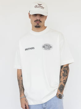 Camiseta Brothers Athletic Oversized Off White