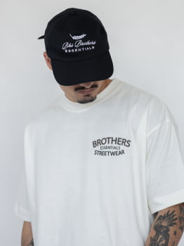 Camiseta Brothers Essentials Oversized Off White