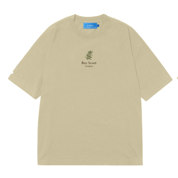 Camiseta Sopro Reach Pine Oversized Areia