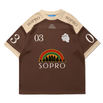 Camiseta Sopro Rolimã Racing Oversized Marrom