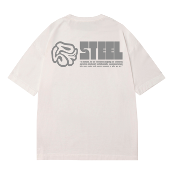 Camiseta Sopro Steel Oversized Off White